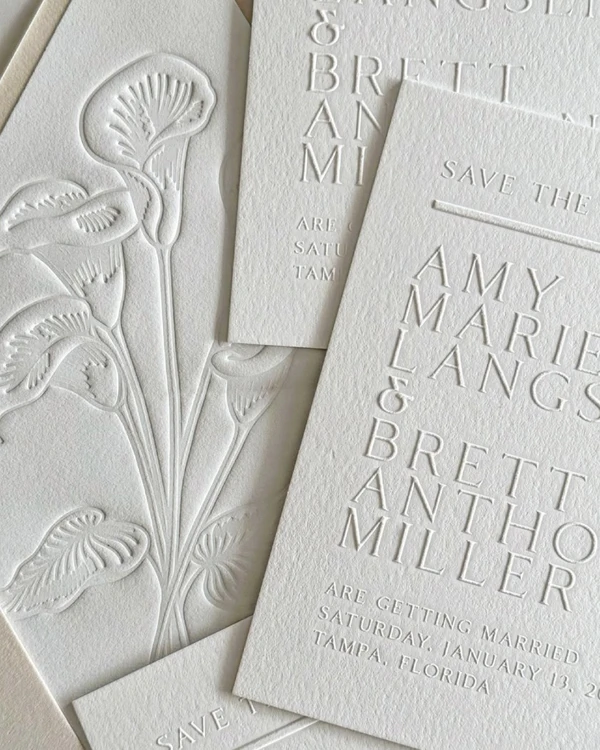 32 Blind Embossed Stationery Ideas