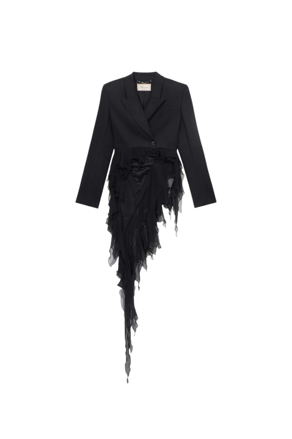 <a href="https://www.blumarine.com/us/single-breasted-satin-jacket-with-ruffles-P644B035AN0990.html">BLUMARINE Jacket</a>, $1062