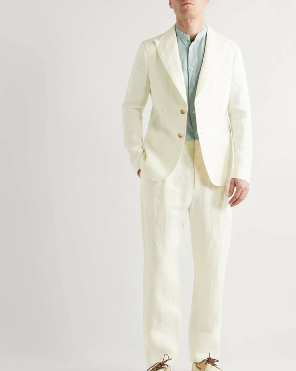 16 White Suits for Grooms