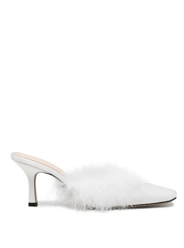 <a href="https://www.farfetch.com/shopping/women/mach-mach-carolyn-b-feather-trim-square-toe-mules-item-37123185.aspx">MACH & MACH Carolyn B Mules</a>, $770
