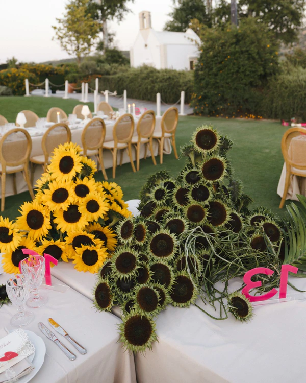 A Four-Day Fuchsia-Filled Seaside Wedding in Crete
