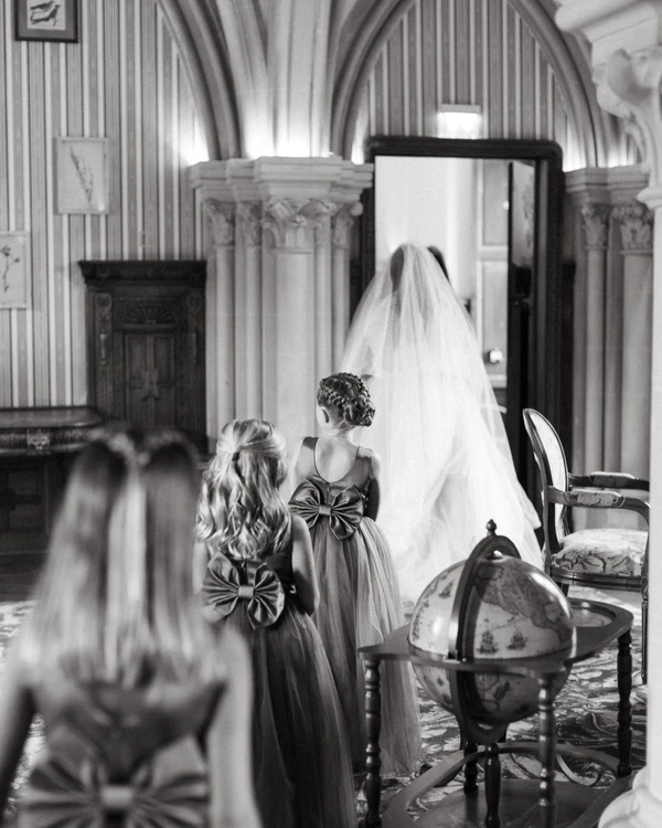 A Romantic Parisian Wedding in a Cinematic Open-Air Abbey