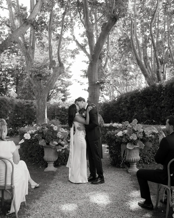 A Romantic Provençal Garden Wedding in France with Pastel Blooms & Antique Details