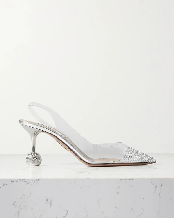 15 Trendy Transparent Wedding Shoes