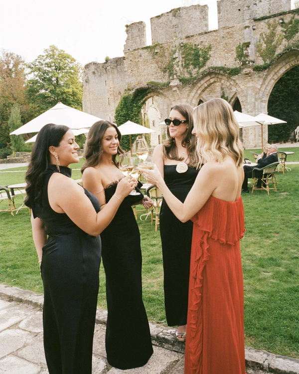 A Romantic Parisian Wedding in a Cinematic Open-Air Abbey