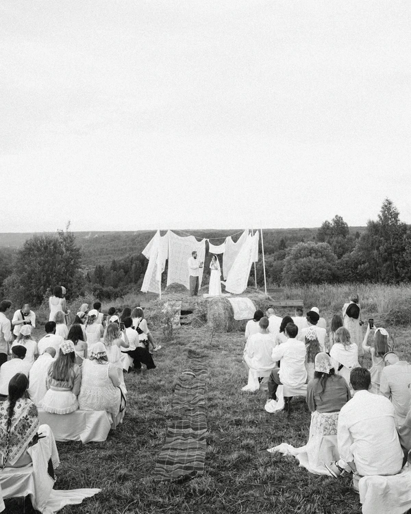 A Folkloric Countryside Wedding with Every Detail Handcrafted By Family & Friends