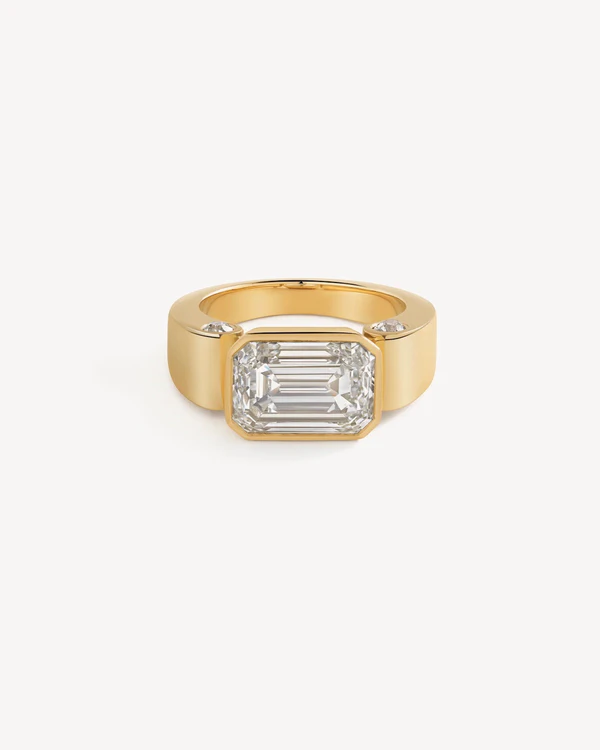 30 Emerald Cut Engagement Rings & Wedding Bands We're Loving