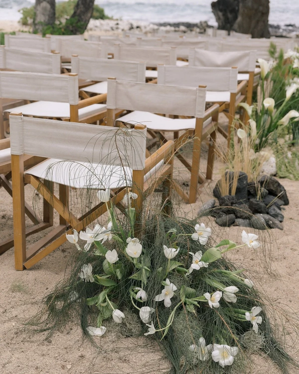 A Tropical Black-Tie Beach Wedding Weekend in Hawaii