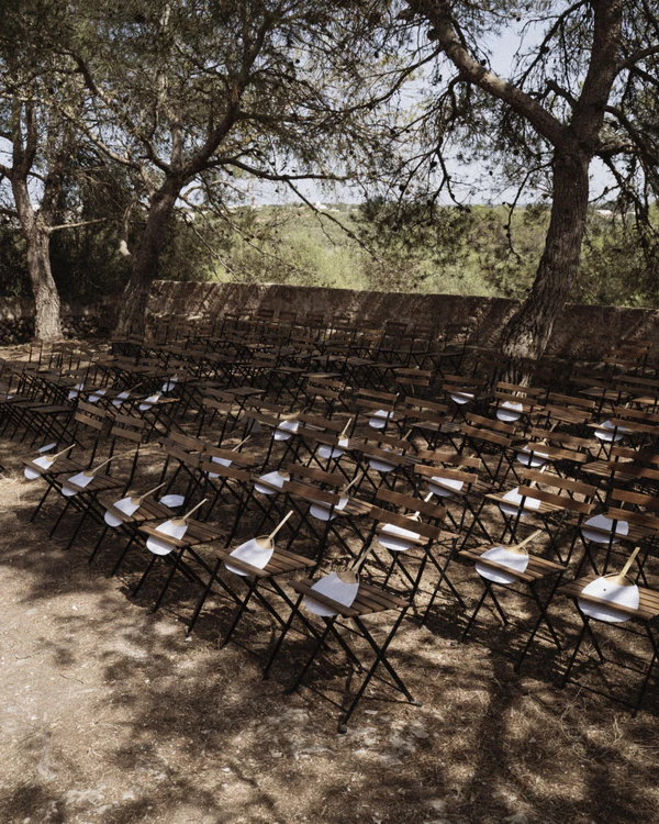 An Intimate Menorca Quarry Wedding with Avant-Garde Design & Vintage Bridal Looks