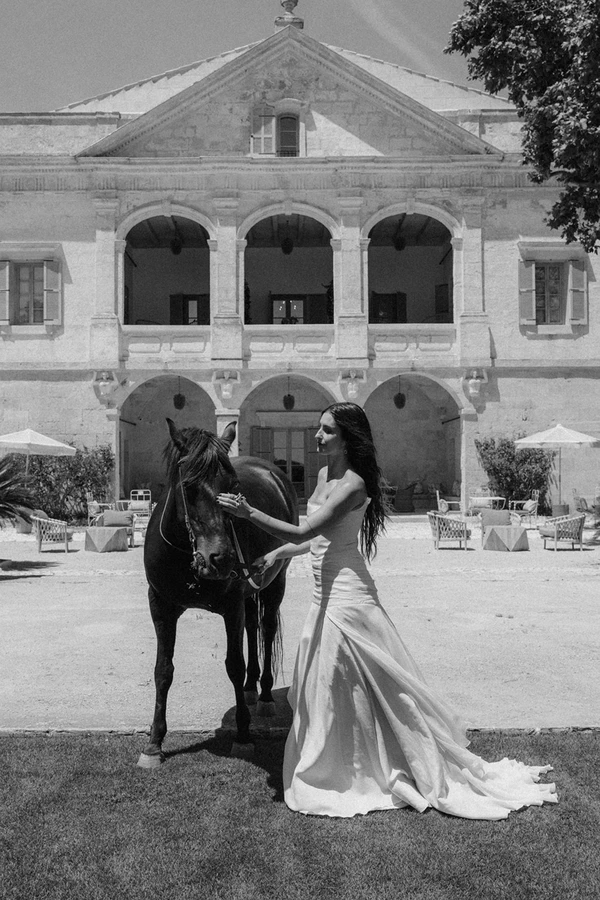 Giant Sculptural Florals & Dreamy Drapery by Mia Sylvia at This Stone Quarry Wedding in Menorca
