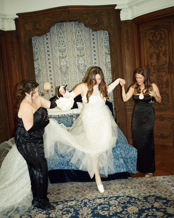 A Romantic Parisian Wedding in a Cinematic Open-Air Abbey