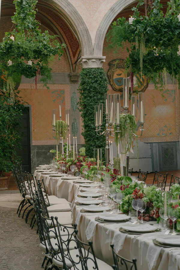 Vintage-Inspired Couture Takes Center Stage at This Chicly Curated Castle Wedding in Rome