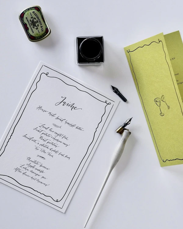 50 Elegant Calligraphy Stationery Designs