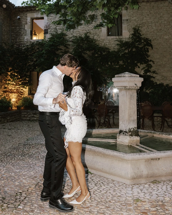 A Romantic Provençal Garden Wedding in France with Pastel Blooms & Antique Details
