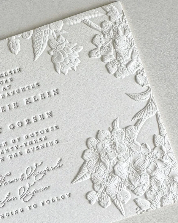 32 Blind Embossed Stationery Ideas
