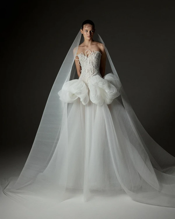 26 Modern Drop-Waist Bridal Dresses