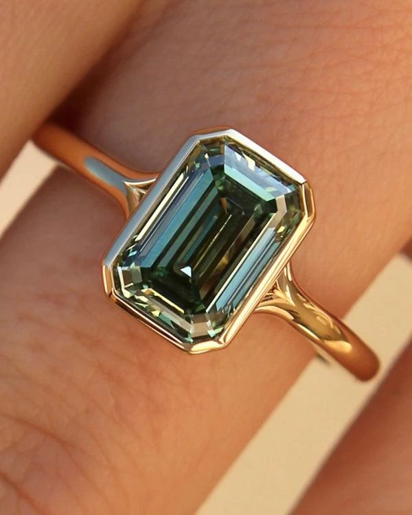 30 Emerald Cut Engagement Rings & Wedding Bands We're Loving