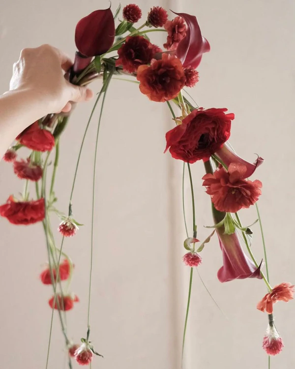 Cascading Flower Bouquets