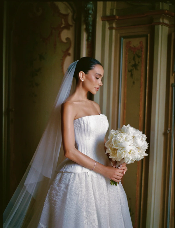 Brittany Netta’s Cinematic Lake Como Wedding Featuring a Bespoke Danielle Frankel Gown