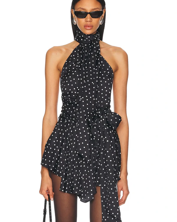 30 Stylish and So On-Trend Polka Dot Wedding Guest Dresses