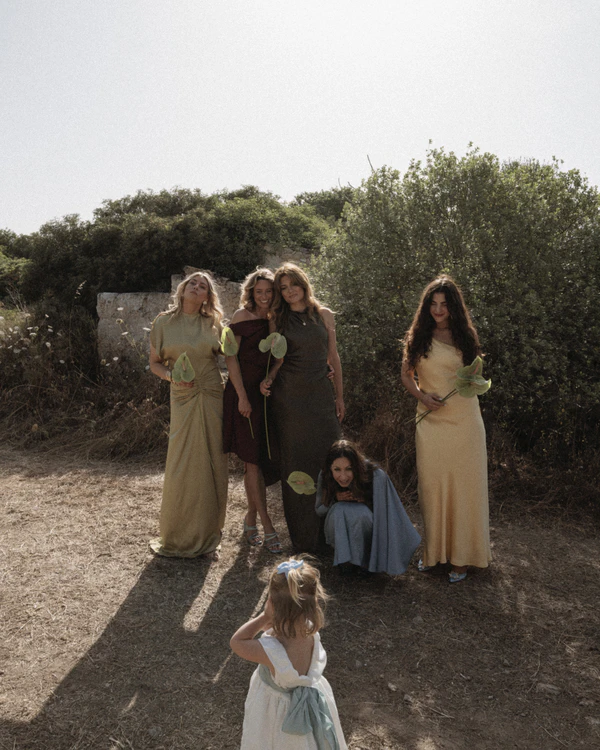 An Intimate Menorca Quarry Wedding with Avant-Garde Design & Vintage Bridal Looks