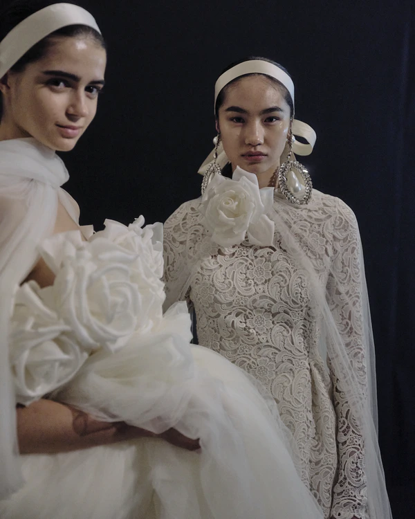 Backstage at Giambattista Valli's Debut Bridal Runway — photo 2