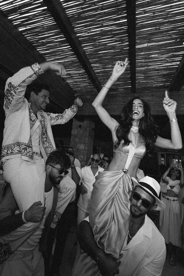Jewelry Designer Noy Tawil's Mykonos Wedding Weekend Blending Bohemian Luxury & Mediterranean Chic