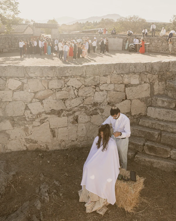 A Playful & Artistic Rural Wedding in Countryside of Madrid