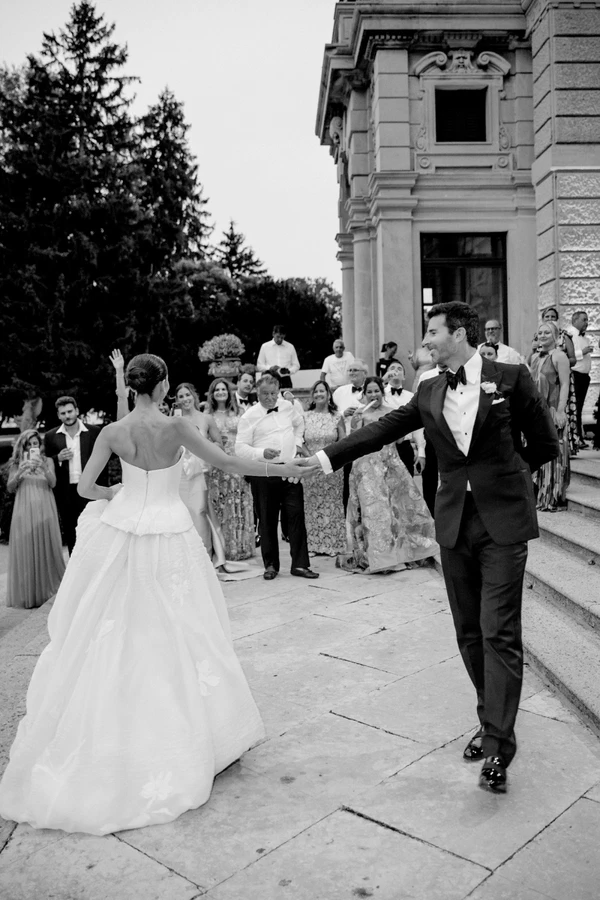 Brittany Netta’s Cinematic Lake Como Wedding Featuring a Bespoke Danielle Frankel Gown