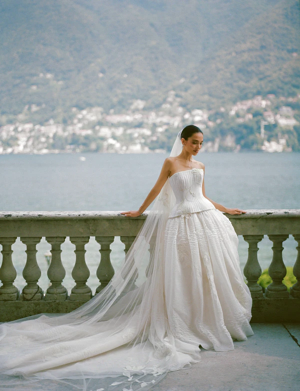 Brittany Netta’s Cinematic Lake Como Wedding Featuring a Bespoke Danielle Frankel Gown — photo 1
