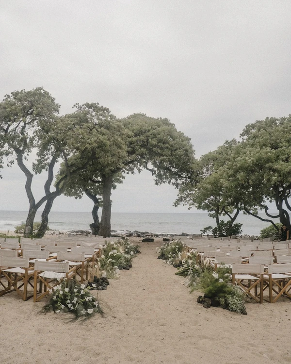 A Tropical Black-Tie Beach Wedding Weekend in Hawaii