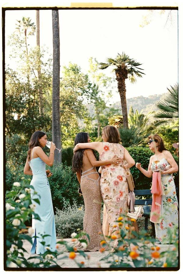 An Effortlessly Chic Garden Wedding in Mallorca with Vintage Details & Mountain Views