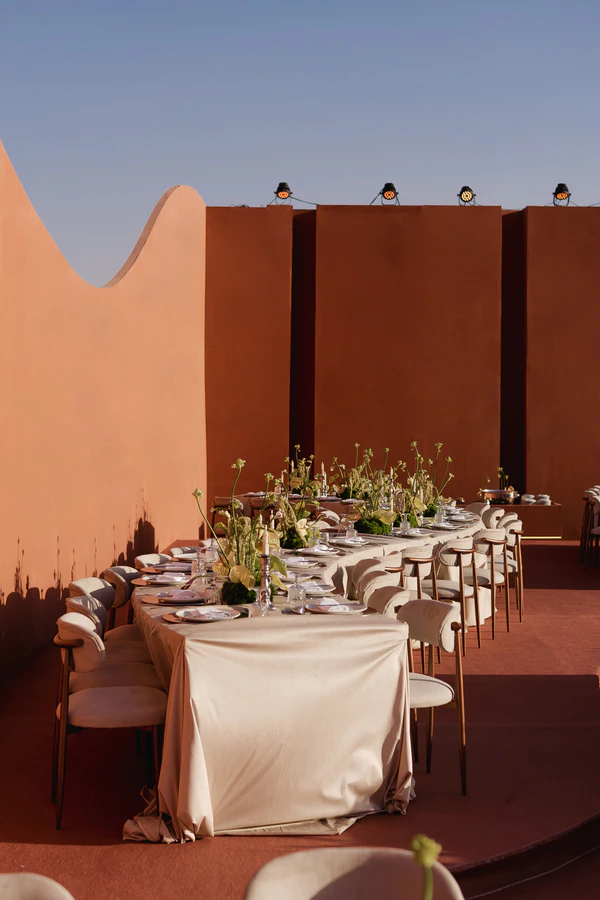Desert Romance Meets Modern Minimalism at This Spectacular Pyramids of Giza Wedding