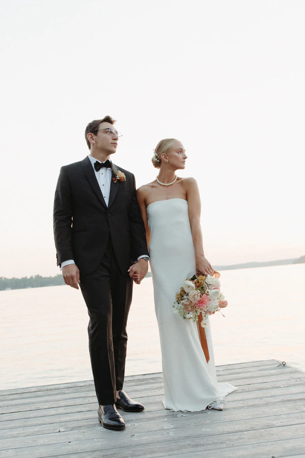 Timeless Elegance Meets Muskoka Charm: Katherine & Aaron's Lakeside Wedding