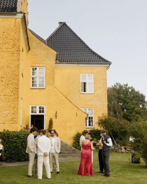 An Elegant Danish Castle Wedding with Contemporary Art Installations