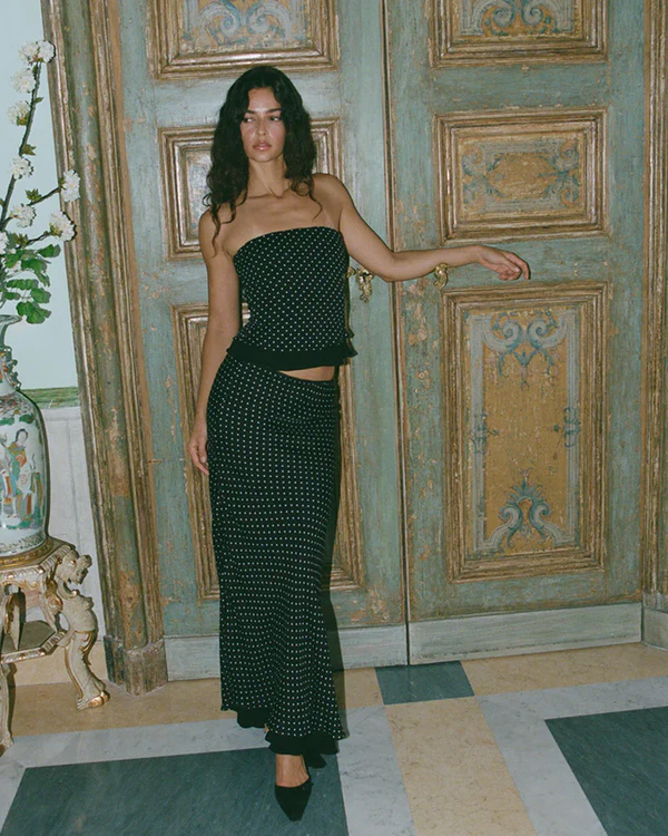 30 Stylish and So On-Trend Polka Dot Wedding Guest Dresses