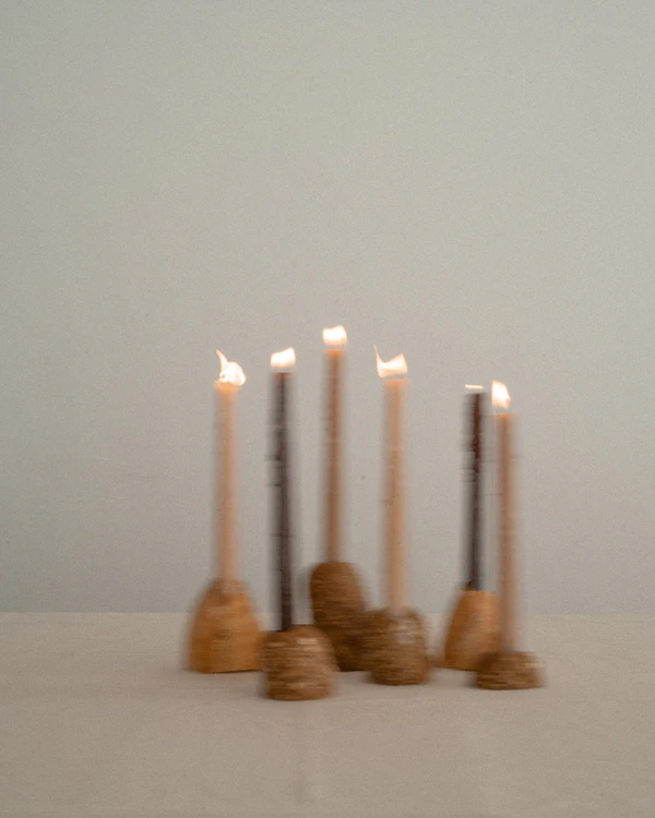 Stylish Tablescapes: Bread Candles, Flowers & Croissants