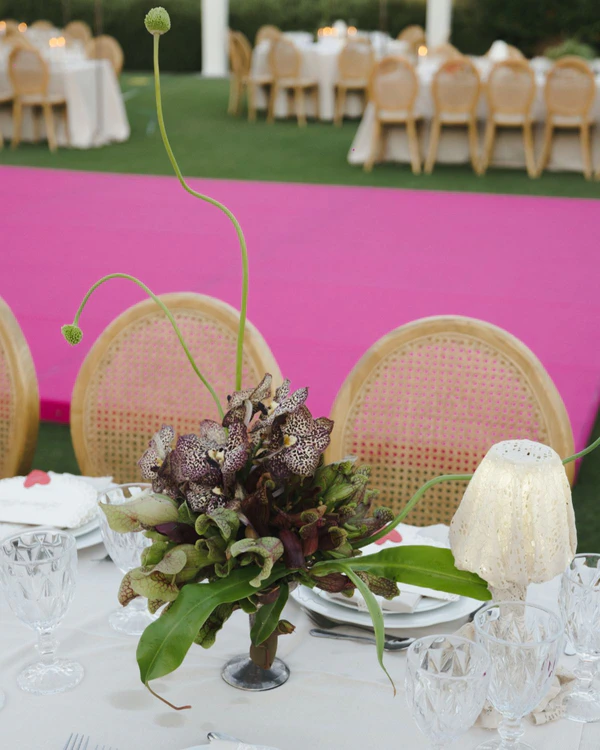 A Four-Day Fuchsia-Filled Seaside Wedding in Crete