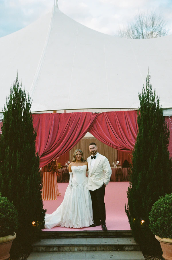 A Vibrant & Artistic Pink-Drenched Wedding in the Australian Countryside