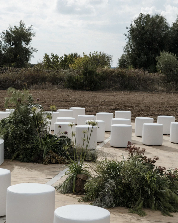 An Immersive Wedding in Puglia with Sculptural Tables and Artful Florals