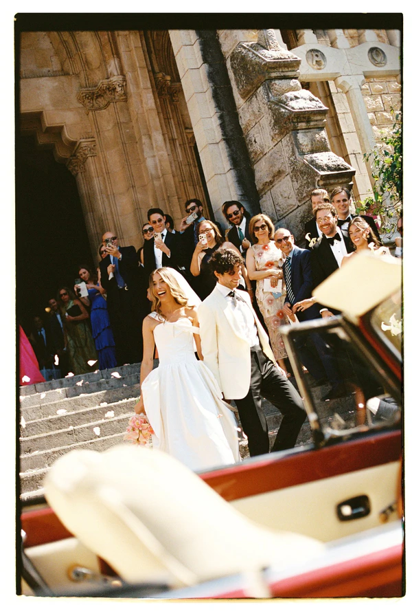 An Effortlessly Chic Garden Wedding in Mallorca with Vintage Details & Mountain Views
