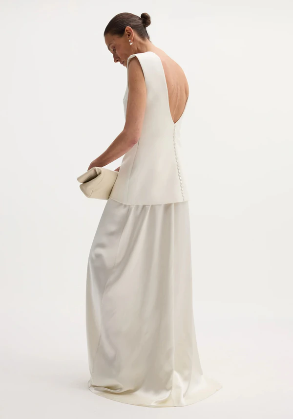 <a href="https://us.roheframes.com/collections/dresses/products/open-back-dress-with-integrated-silk-skirt-ivory">ROHE Dress</a>, $1525