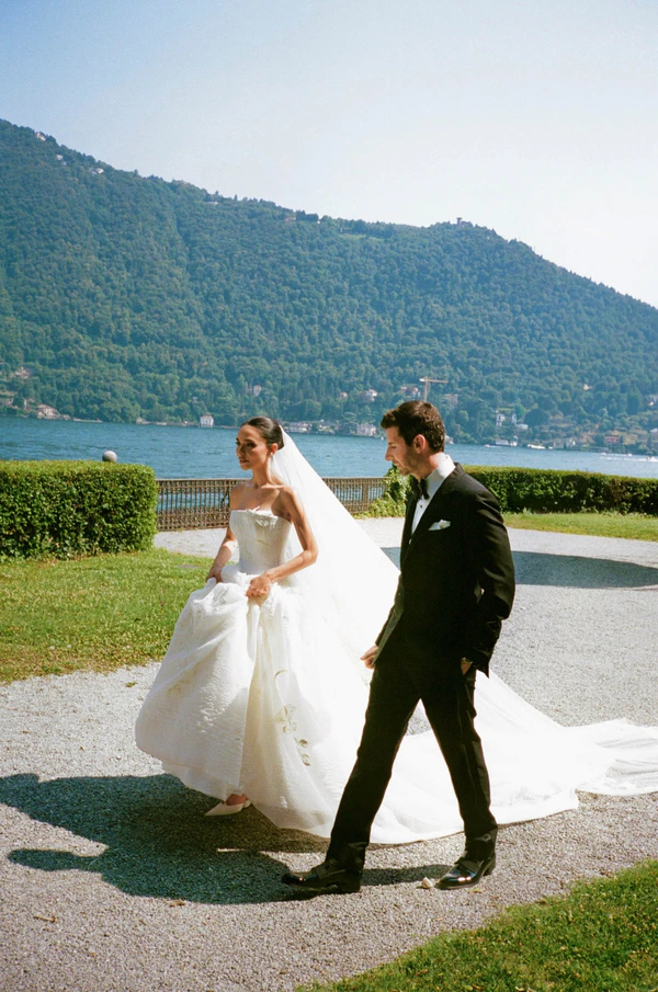 Brittany Netta’s Cinematic Lake Como Wedding Featuring a Bespoke Danielle Frankel Gown