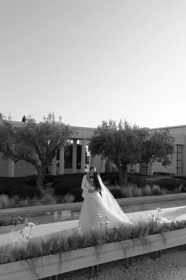A Cinematic & Artistic Color-Washed Wedding Weekend at Amanzoe in Greece