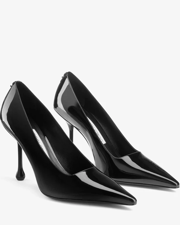 <a href="https://us.jimmychoo.com/en/women/shoes/ixia-95/black-patent-leather-pumps-IXIA95PAT010003.html#page=3&amp;start=1">JIMMY CHOO Heels</a>, $1,050