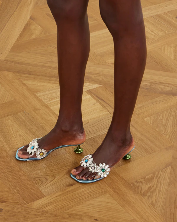 <a href="https://www.net-a-porter.com/en-us/shop/product/loewe/shoes/mules/plus-paula-a-ibiza-flower-embellished-pvc-mules/46376663163103633">LOEWE X PAUL'S IBIZA Flower Embellished Mules</a> from Net-a-Porter, $1,800