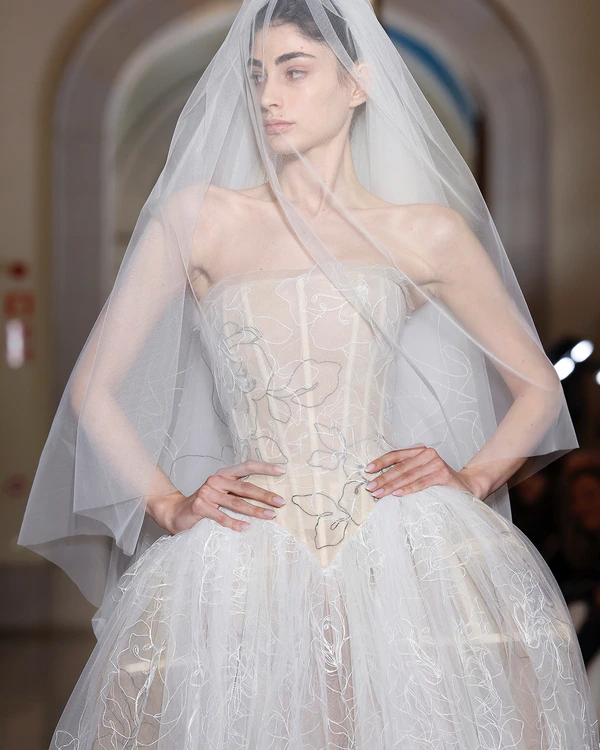 Backstage at Vivienne Westwood's Debut Bridal Runway Show
