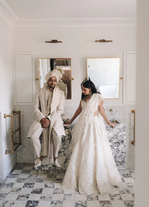 A Two-Day Indian Wedding Inspired by French Bistros, European Gardens & Family Traditions