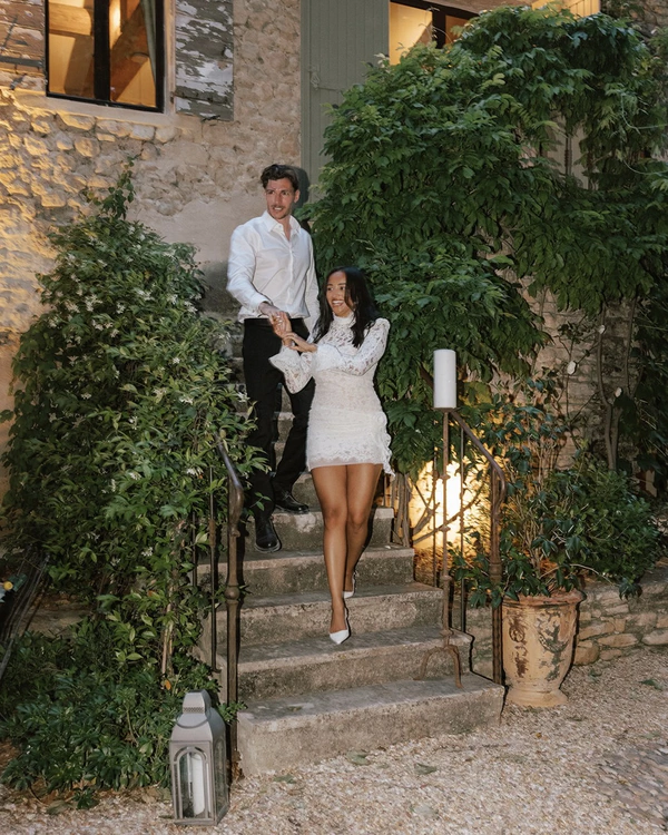 A Romantic Provençal Garden Wedding in France with Pastel Blooms & Antique Details