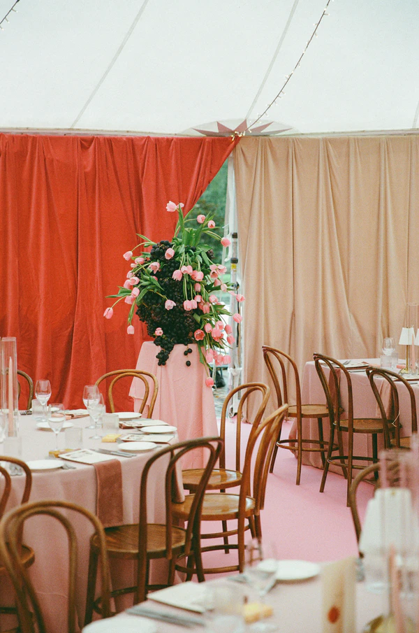 A Vibrant & Artistic Pink-Drenched Wedding in the Australian Countryside